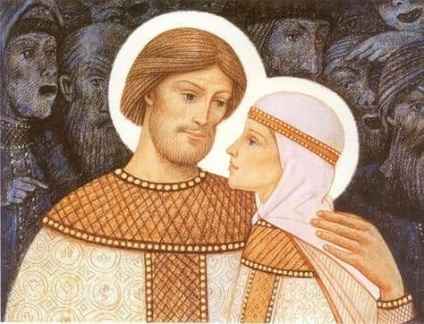 Icon of Saints Peter and Fevronia of Murom