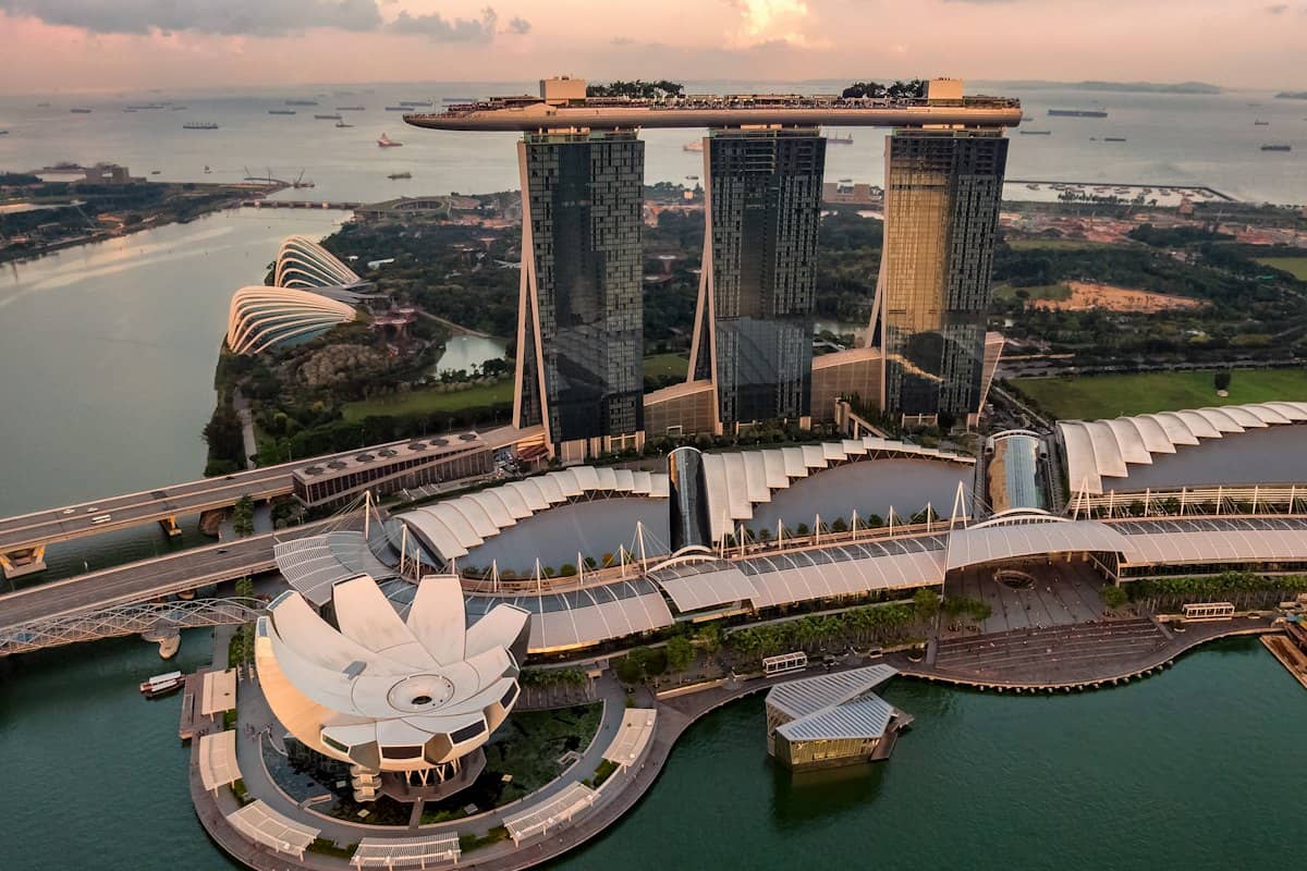 Marina Bay, Singapore, at dusk